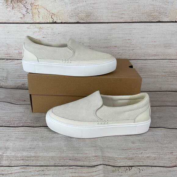 UGG Zilo Slip On Womens Sz 7.5 Shoes Tan Suede White - Picture 1 of 11